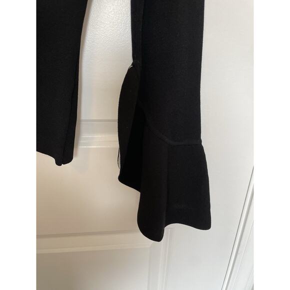Anthropologie Milly NYC Black Knit Sweater Top Chic French Dramatic Sleeve Med - Picture 9 of 14